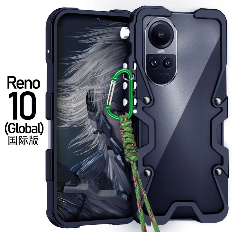 

Armor Screw Metal Bumper Aluminum Frame Case Shockproof Cover For Oppo Reno 10 Global