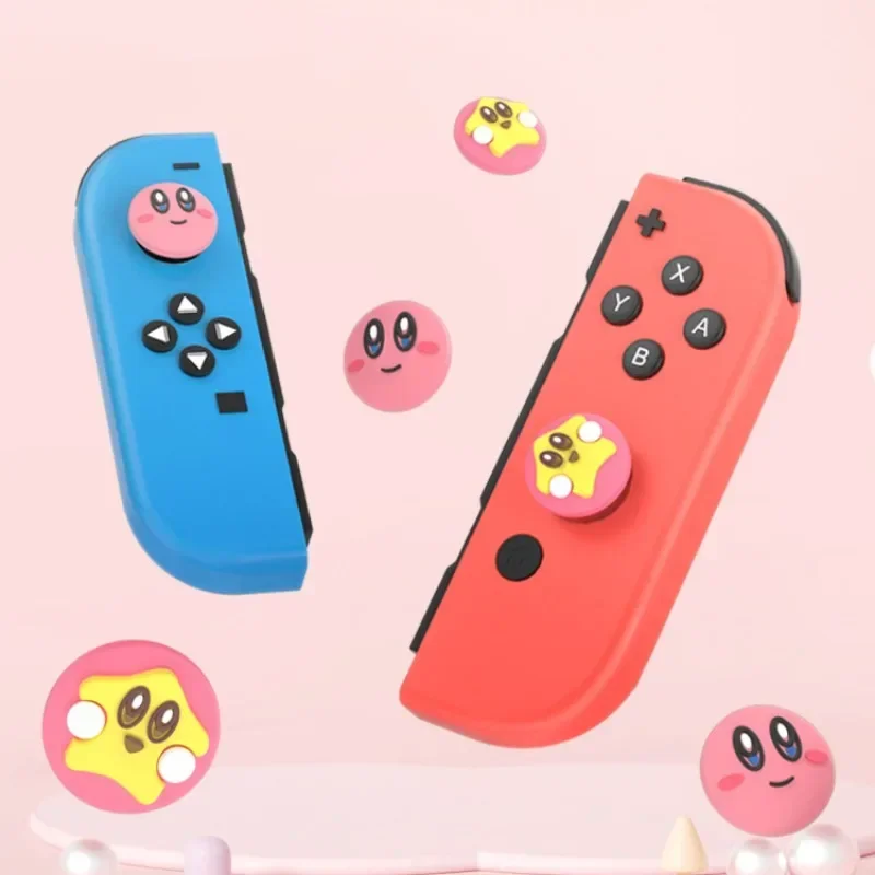 Kirby Silicone Soft Joystick Cap Controller Thumb Stick Case for Nintendo Switch Lite Joy-Con Joycon NS Light Grip Gel Guard New