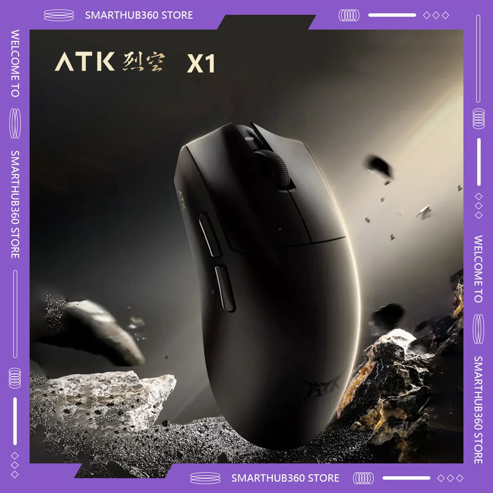 ATK Blazing Sky X1 Mouse Gamer 3 Mode Gaming Mouse Wireless 8K Low Latency Lightweight FPS Liekong E-sports Pc Gamer Accessories