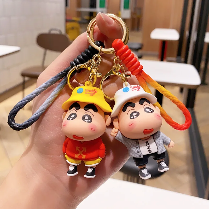 Cartoon Q-version Fun Soft Silicone Keychain Pendant Couple Creative Jewelry Bag Pendant Keychain Gift for Girlfriend's Birthday - view 3