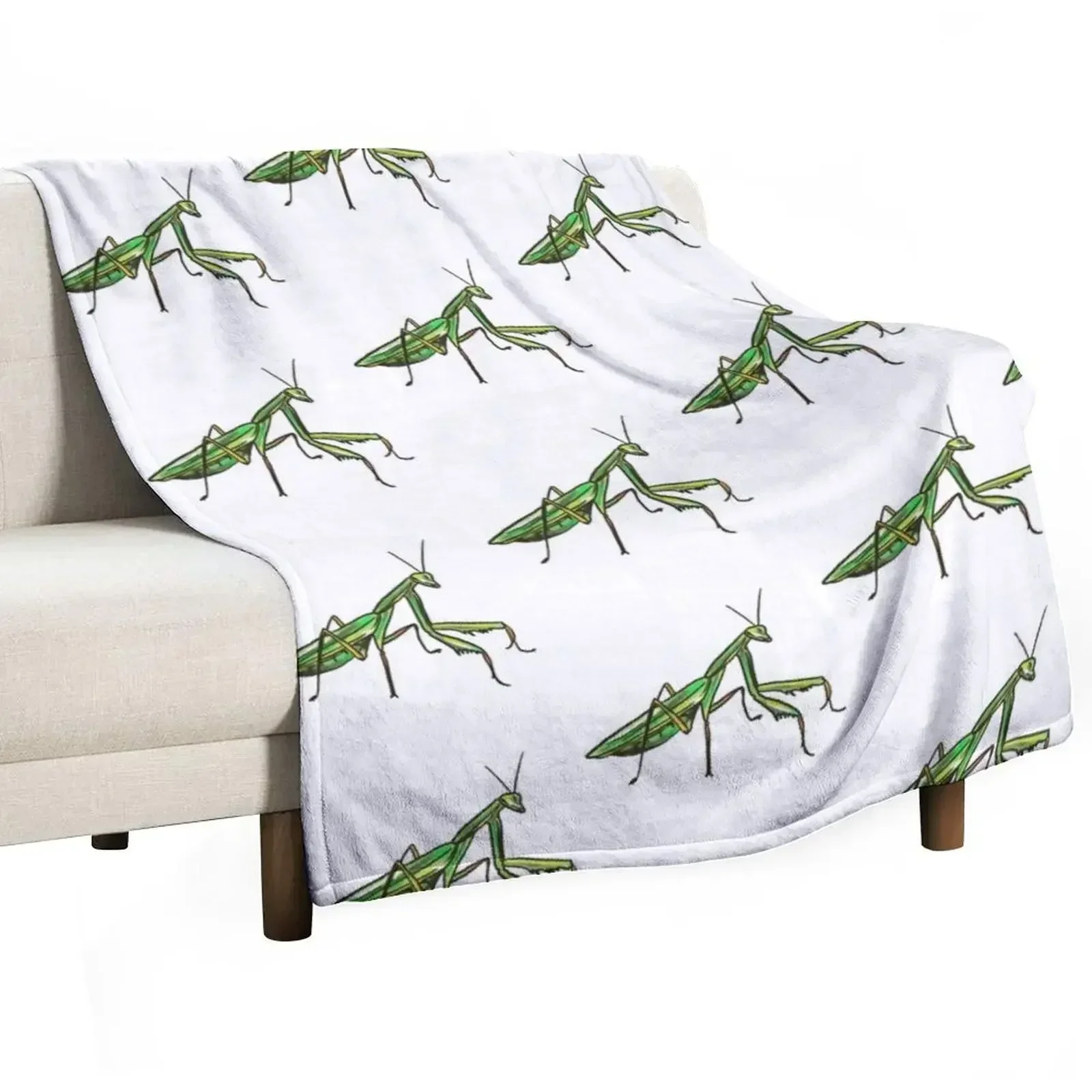 Praying Mantis Throw Blanket Blankets For Sofas Comforter heavy to sleep christmas gifts Nap Camping Blankets