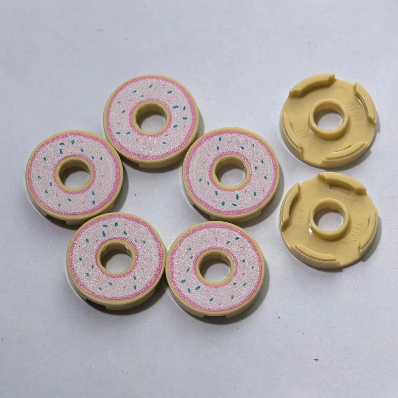 

2x2 Round Smooth Tile With Hole 15535 Donut Food Pattern Building Blocks Spare Parts MOC DIY Accessories