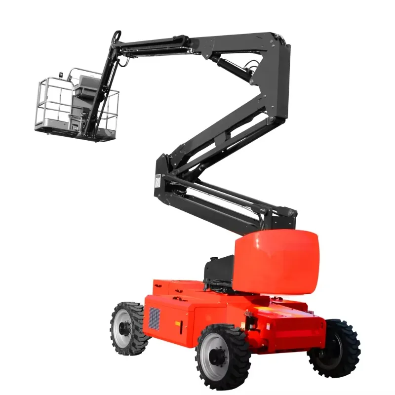 Telescopic Boom Lifts Hydraulic Manlift New Trailer Mounted Articulated Cherry Picker Aerial Work Platform Farm