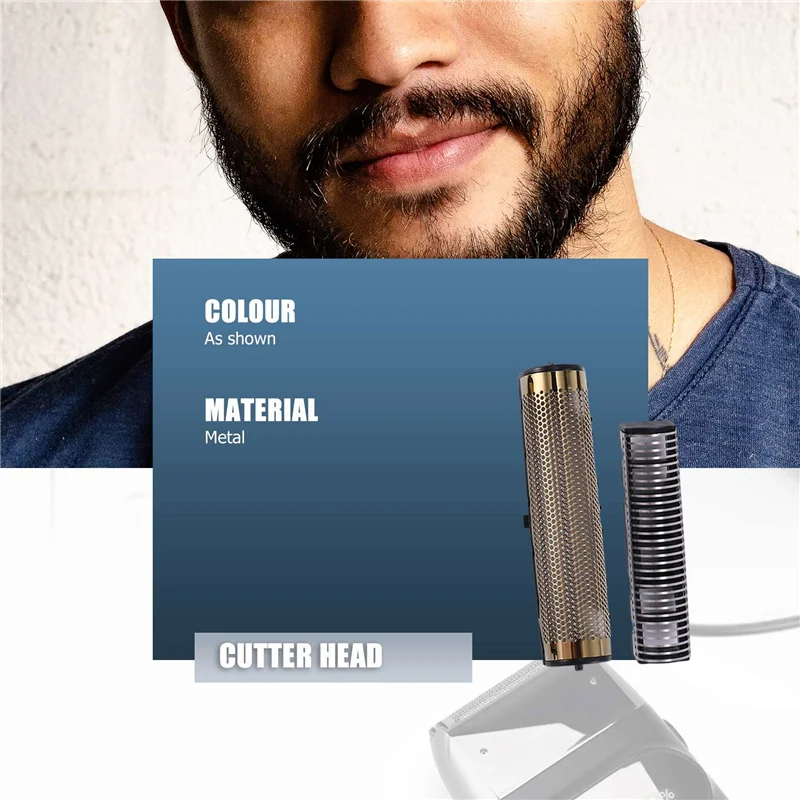 B58B-Electric Shavers Blades Golden Foil Knife Net And Cutter Head Suitable For Kemei KM-2026 KM-2028 Floating Razor