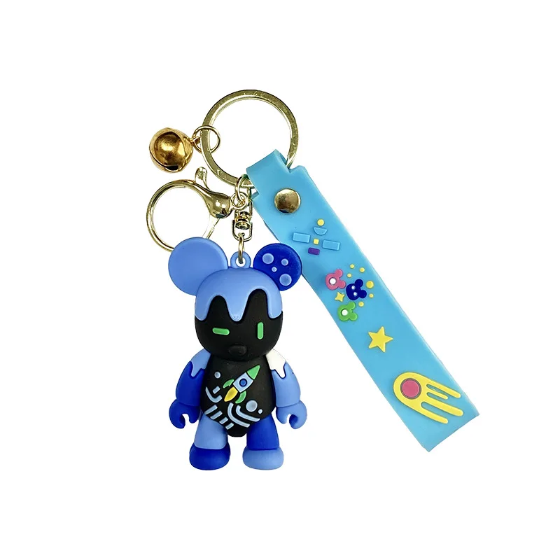 miniso クリエイティブ漫画落書きキーホルダー、バッグペンダント、車のキーチェーンペンダント