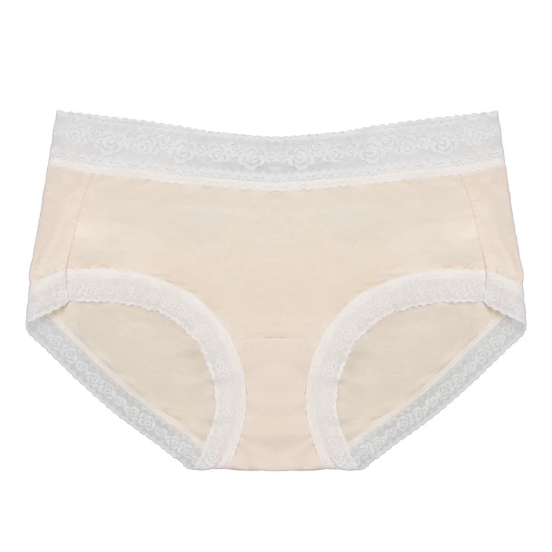 Spitzenbesetzte Damen-Slips mit mittelhohem Bund, Hüftbetonung, schnelltrocknend, atmungsaktiv, für alle Jahreszeiten, Alltagskleidung für Mädchen