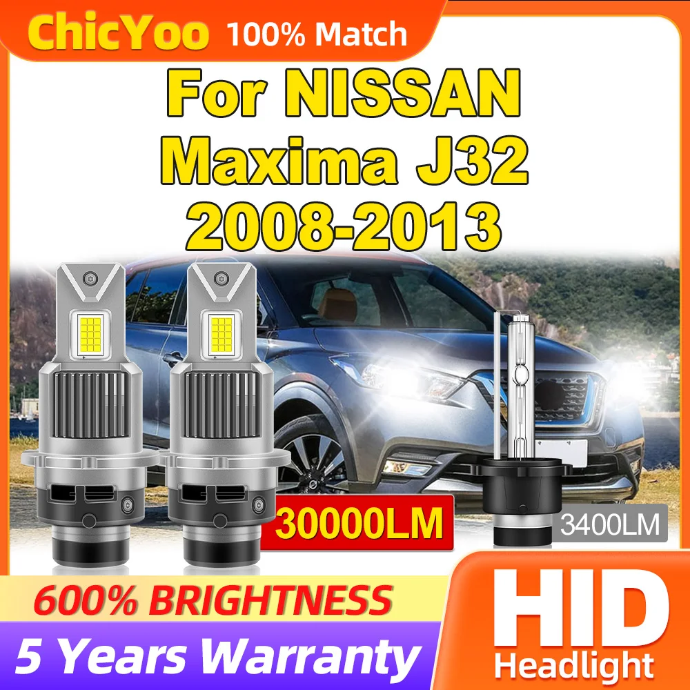 

300W HID Xenon Lights 30000LM Auto Headlamp Bulbs 6000K 12V LED Headlights For NISSAN Maxima J32 2008 2009 2010 2011 2012 2013