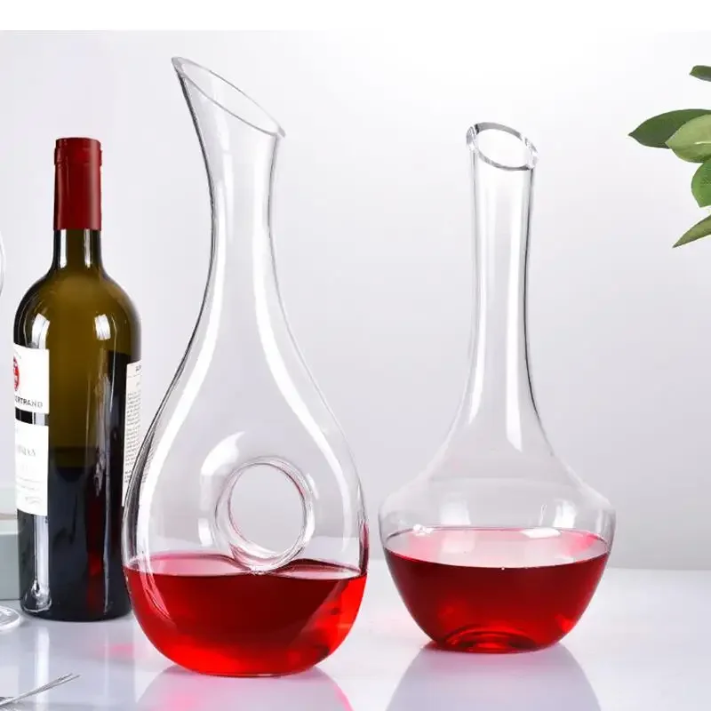 Glass Decanters Wine Bottles Bar Tools Dispenser Home Solid Color Crafts Barware Decanter Accessories 1000ML
