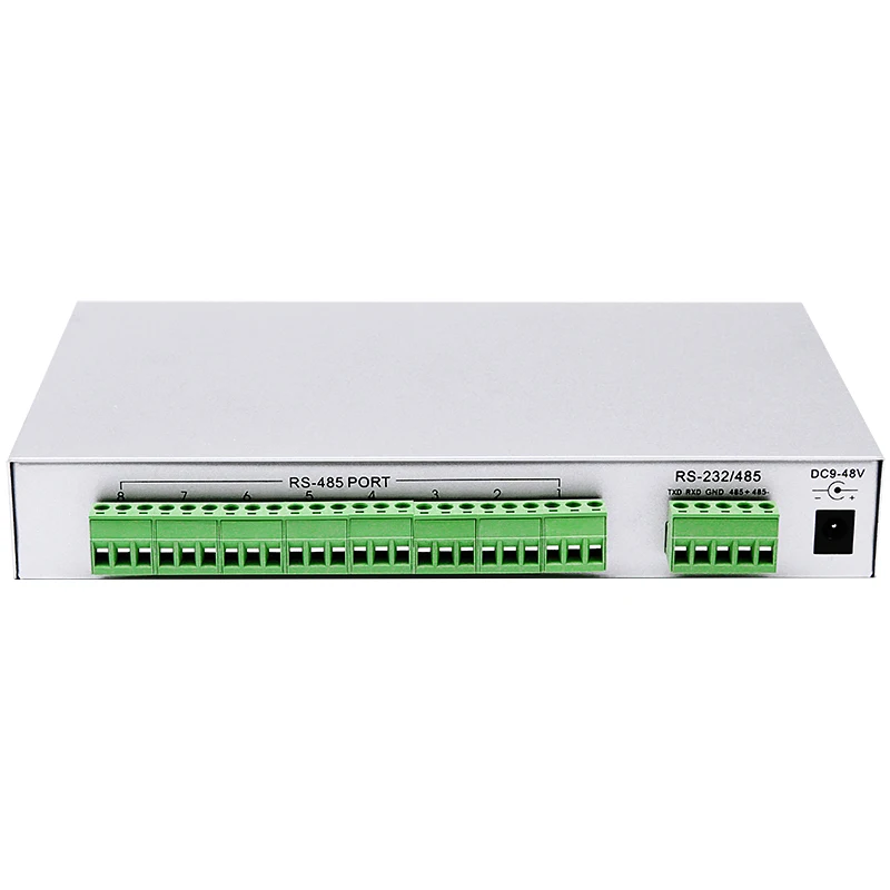 UOTEK Industrial Grade RS-232 RS232 RS-485 to 8 Ports RS485 Hub with Optoelectronic Isolation Asynchronous Half Duplex UT-1208