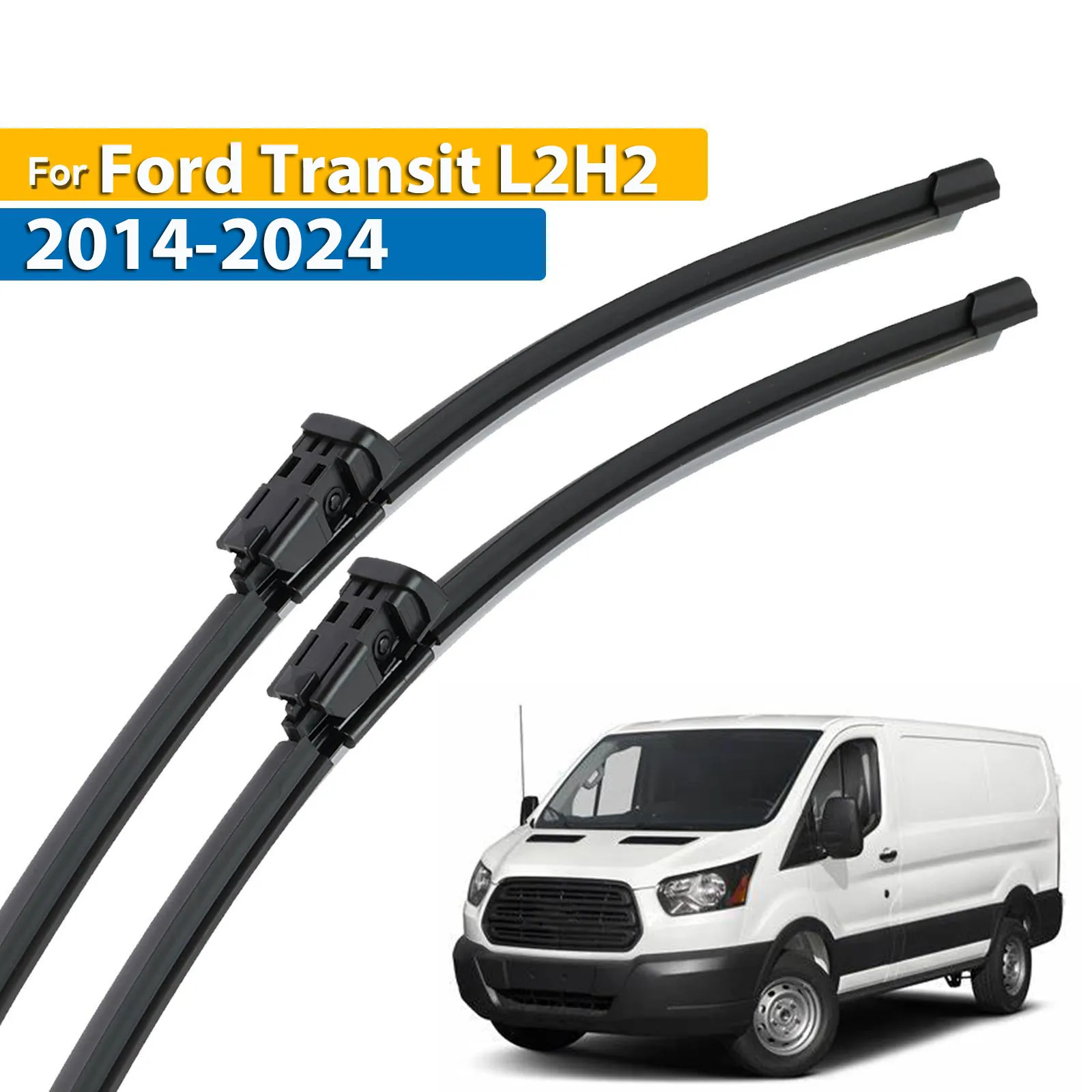 Erick's Wiper LHD Front Wiper Blades For Ford Transit L2H2 2014 - 2019 Windshield Windscreen Window Car Rain Brushes 30"+20"