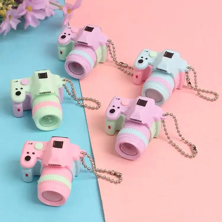 1Pcs Creative Camera Toys Camera Charm Keychain With Flash Light Sound Effect New Fashion Camera Mini Toy Gift For Children