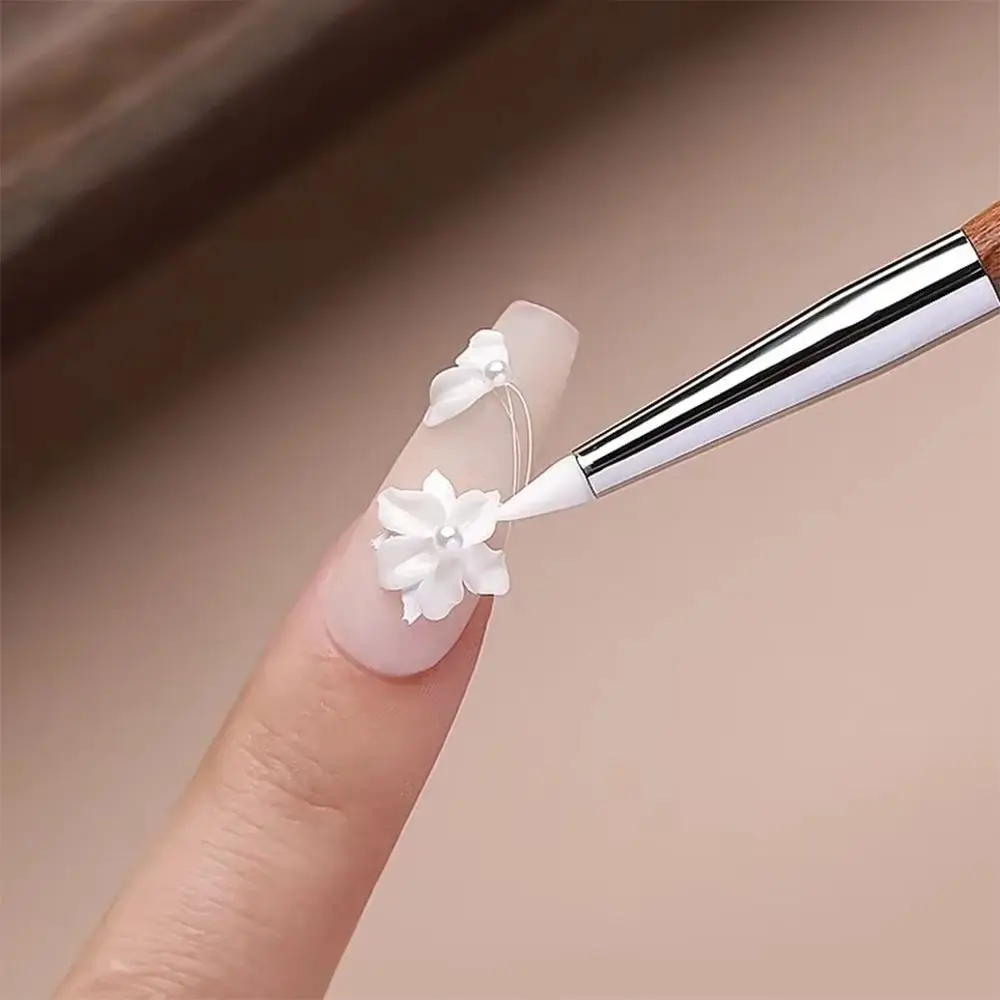 1/2/3Pcs doppelseitige Nail art Stift Silikon Gel Polnischen Kleber Anpassung Nail art Pinsel Carving/malerei Präge