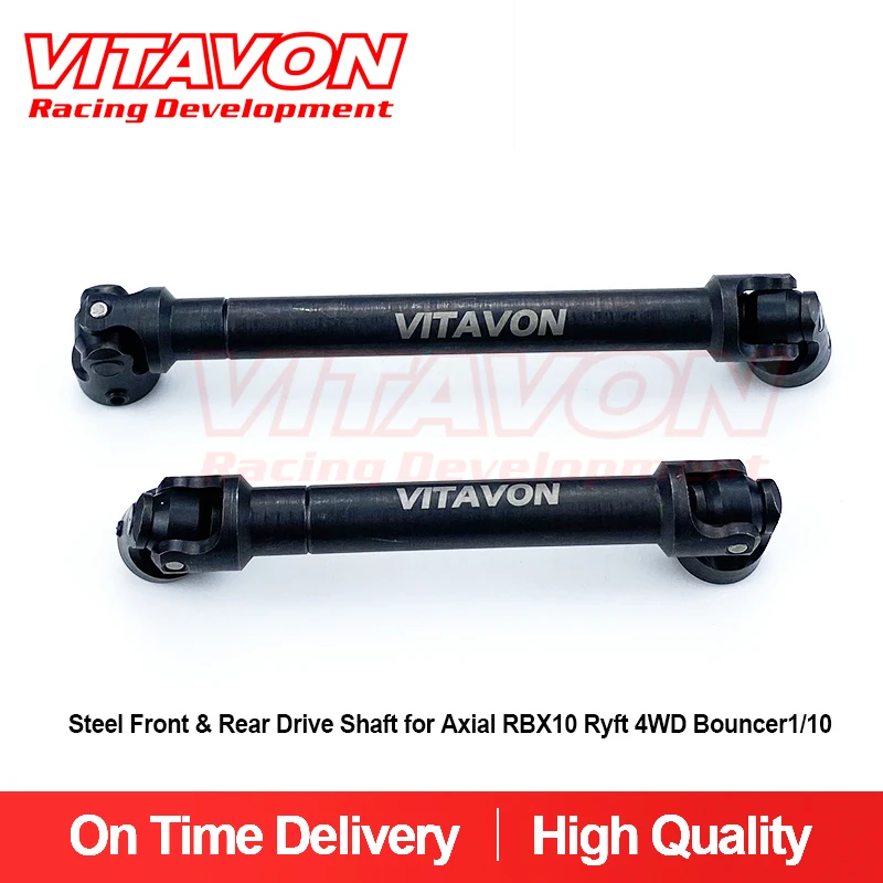 

VITAVON HD Steel Front & Rear Drive Shaft for Axial RBX10 Ryft 4WD Bouncer1/10