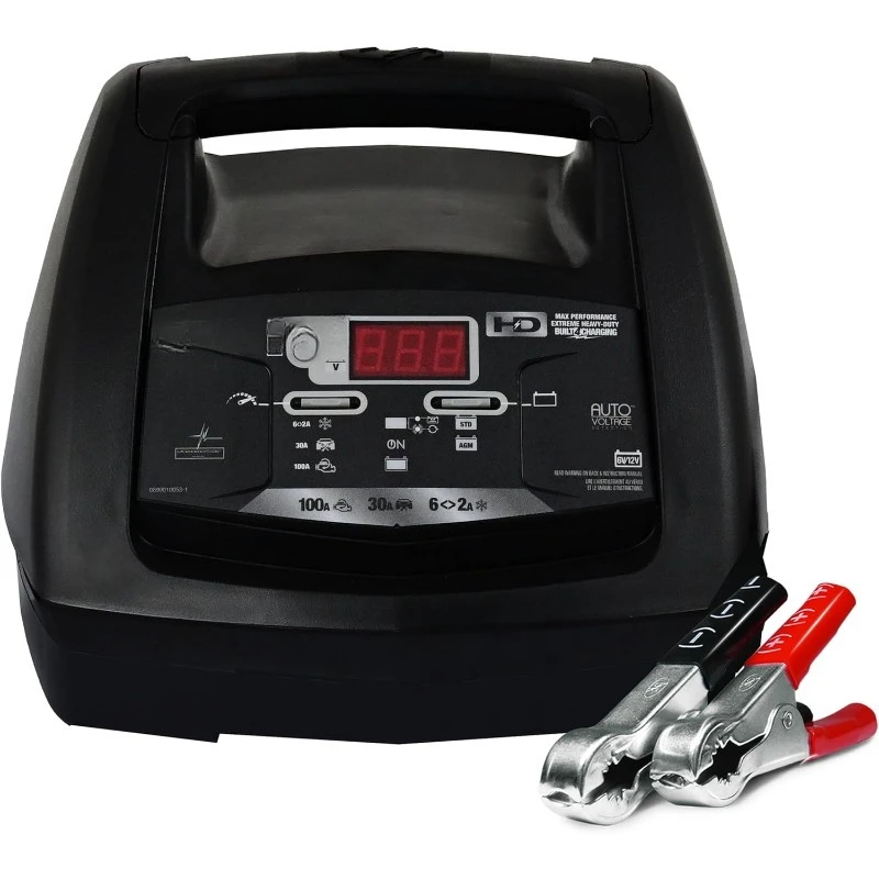 

Electric 6V / 12V Battery Charger & Engine Starter - Fully Automatic Battery Maintainer & Charger for AGM & Standard