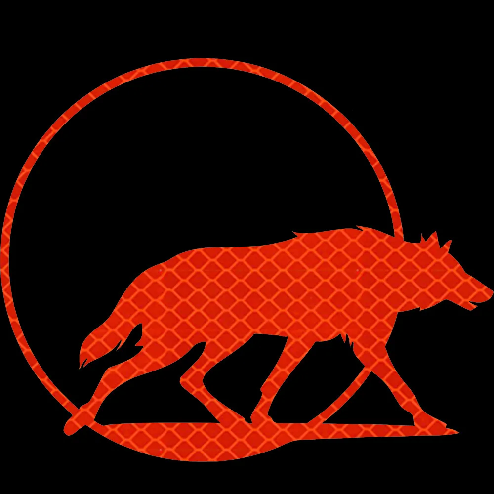

1Pc Wolf Totem Reflective Sticker Night Safety Warning Vinyl Decal for Motorcycle Car Rear Trunk
