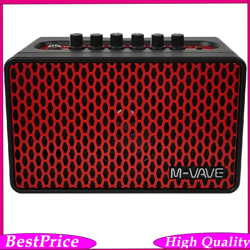 

M-VAVE 10W Electric Guitar Speaker with Built-in Box Head and Simulation effect Portable Small Speaker for Outdoor Performances