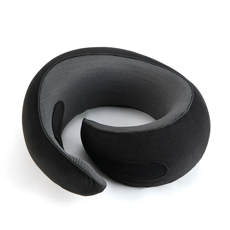 

U-образная подушка для путешествий из пены с эффектом памяти, дизайн «Улитка», для поддержки шеи в автомобиле и самолете