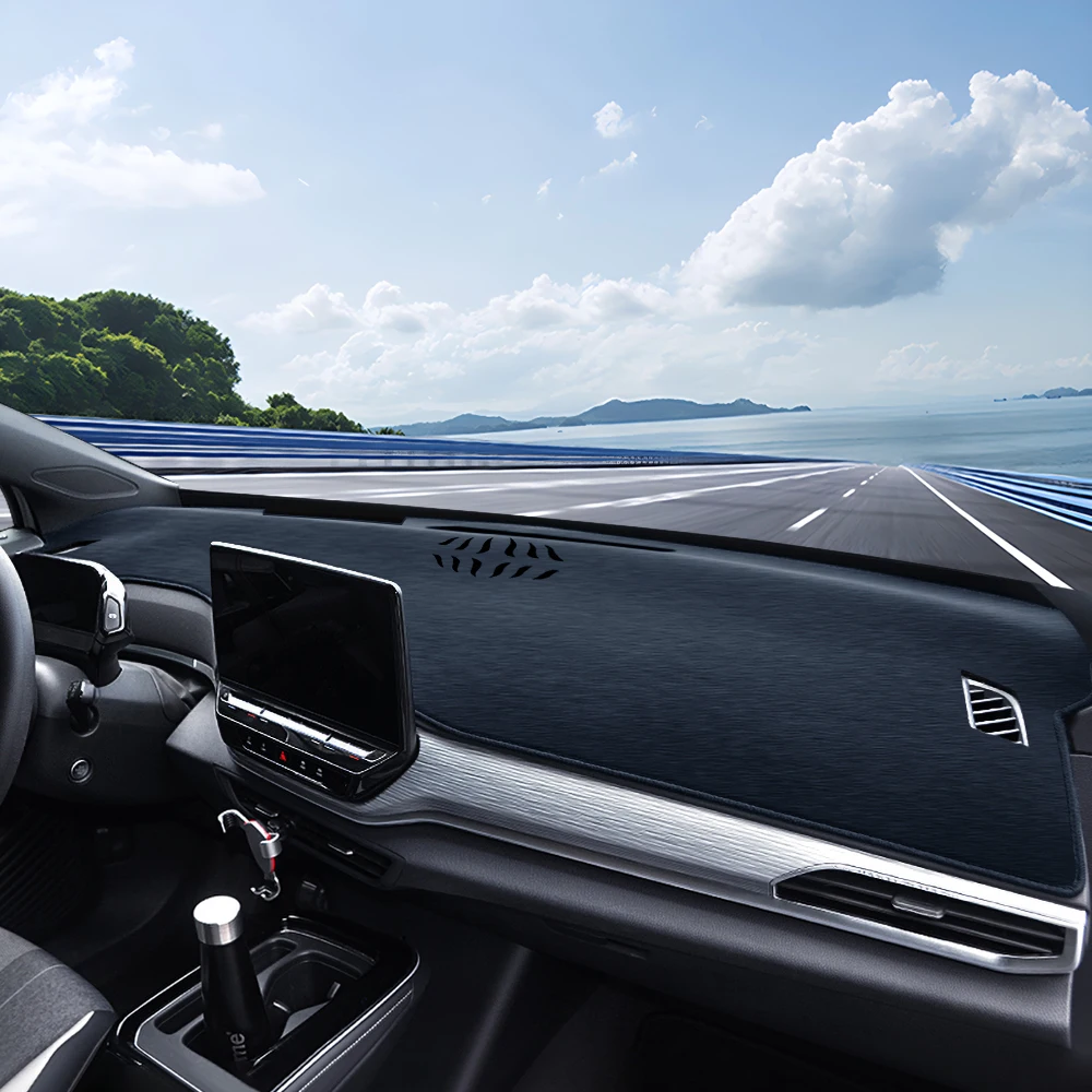 ل Volkswagen VW ID.4 ID4 2020 2021 2022 2023 2024 2025 لوحة سيارة حصيرة الشمس الظل أداة مكتب عدم الانزلاق غطاء الملحقات #2