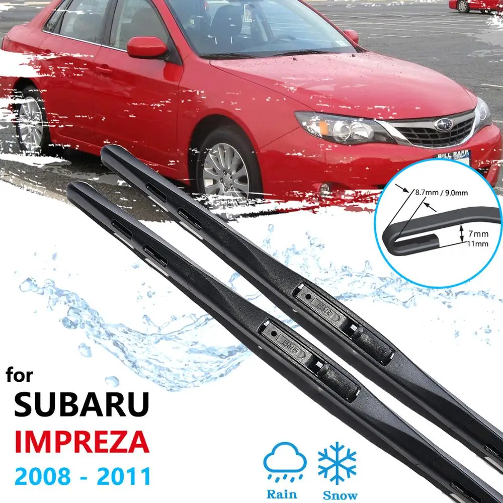 for Subaru Impreza GE GV GH GR 2008 2009 2010 2011 Car Wiper Blade Front Window Windscreen Windshield Washer Brusdes Accessories