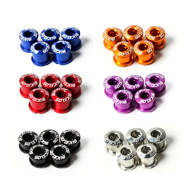 AliExpress BUCKLOS Bike Chainring Bolts 6.5mm 8.5mm Single/Double Speed Disc Chainwheel Screws for Bicycle Crankset Bike Accessories