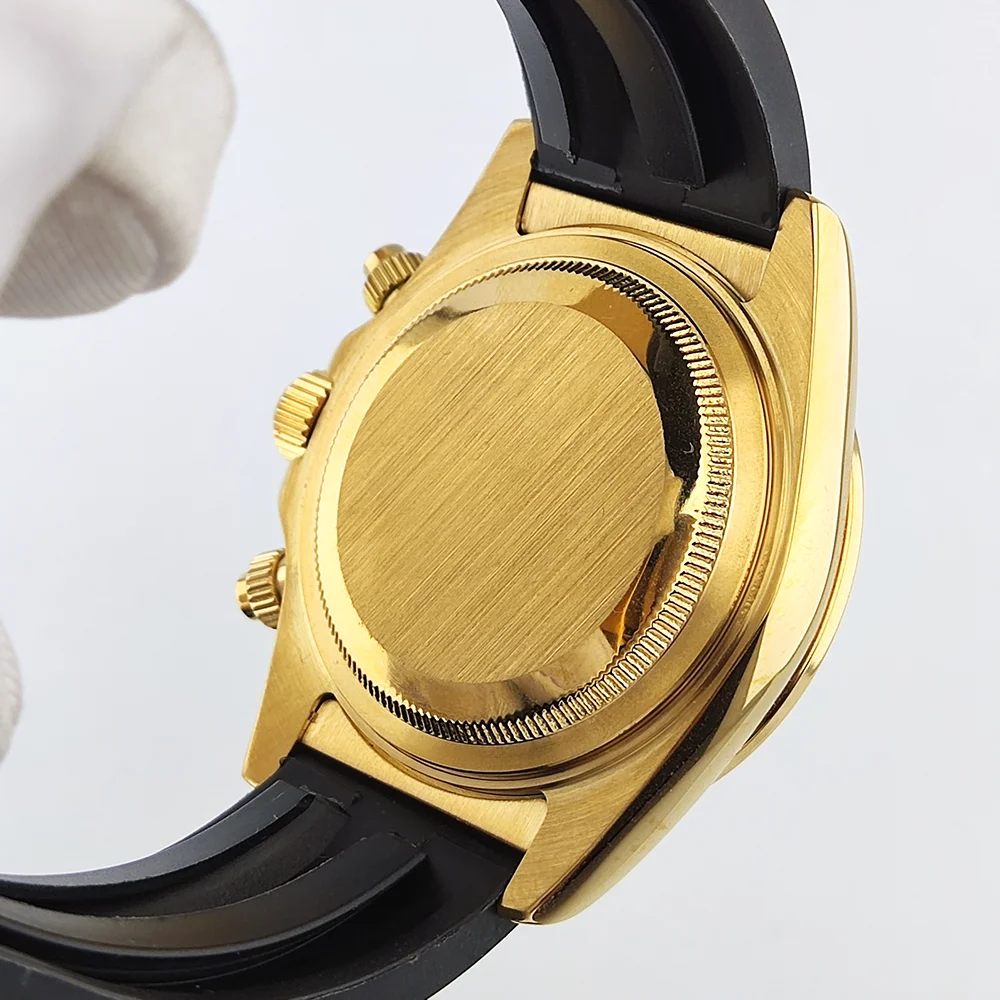 Orologi con movimento VK63 orologi con cinturino in caucciù quadrante arabo orologi da uomo di fascia alta orologi di lusso OUMASHI supportano il logo personalizzato