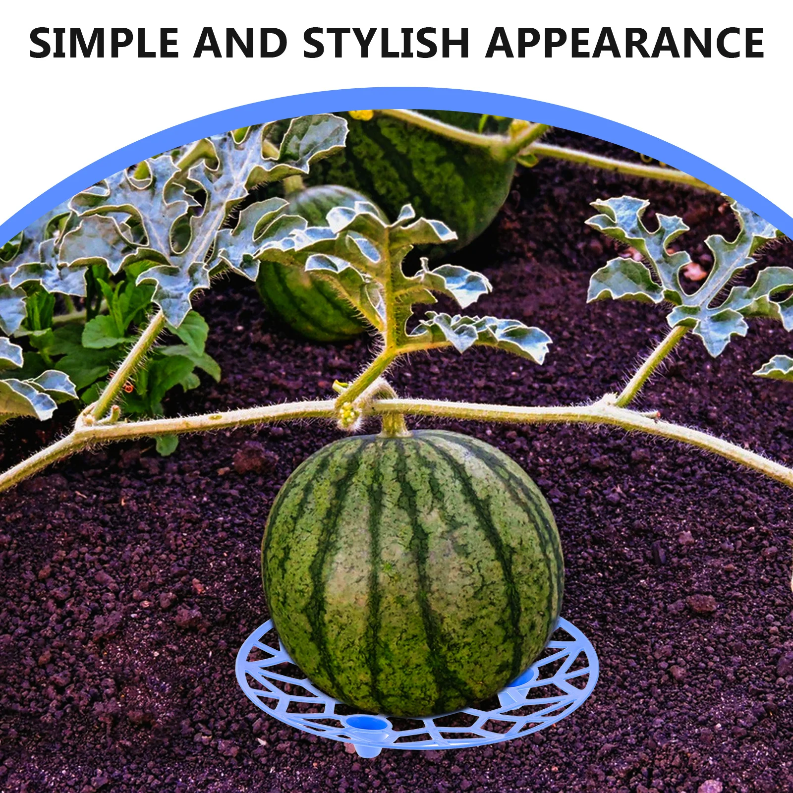 

5Pcs Plastic Fruit Support Tray Melon Cradle Watermelon Pumpkin Holder Garden Stand Cantaloupe Honeydew Growing Holder