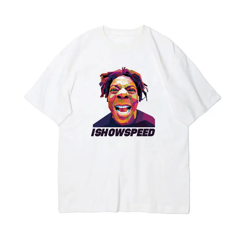 

Youtuber Darren Watkins JR I Show Speed Print T-shirt Summer Short Sleeve Tee Men Women Clothings Speed Funny Print T Shirts