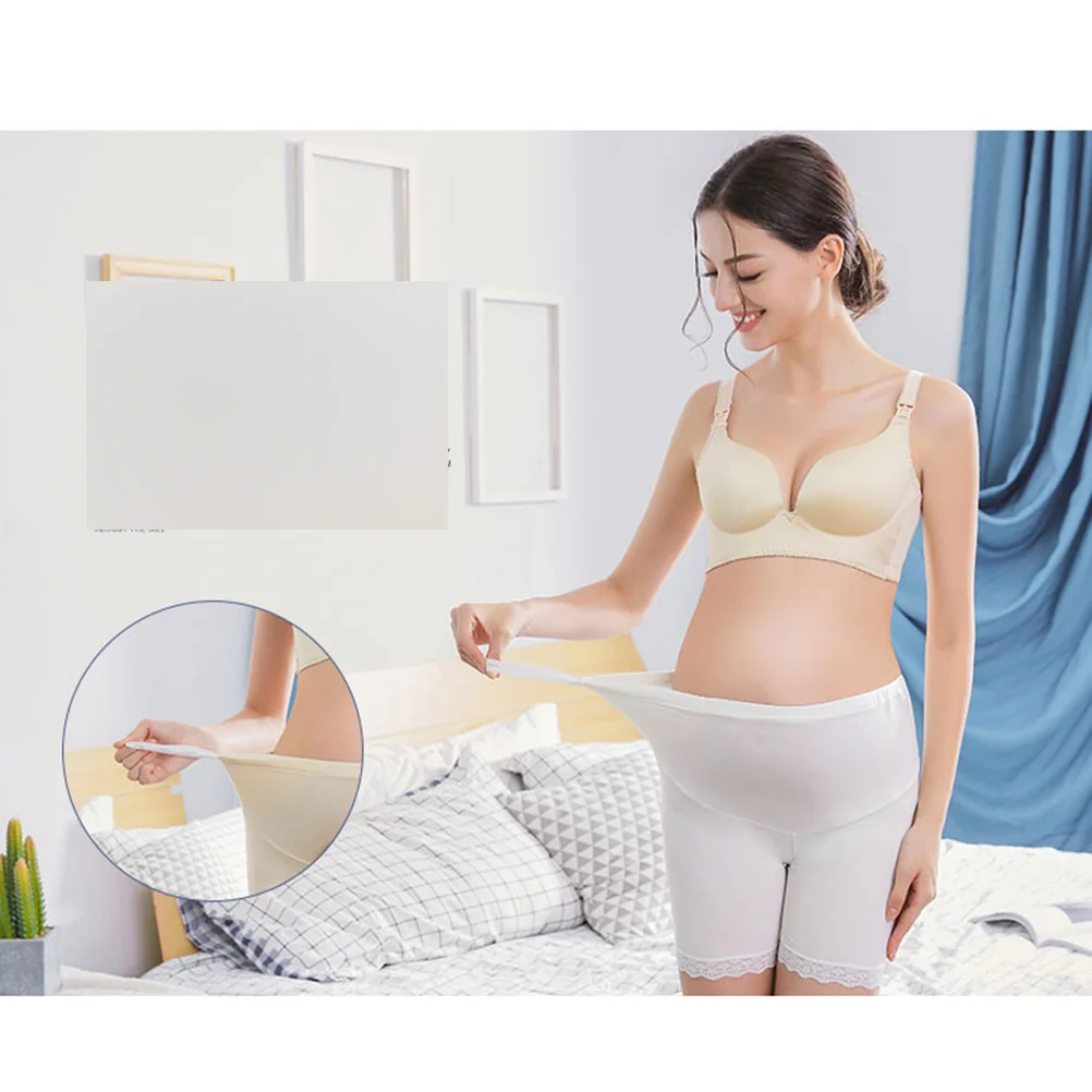 Ropa interior de maternidad blanca, soporte para mujer, bragas transpirables para embarazo, hebilla de ajuste, ropa interior de maternidad talla L