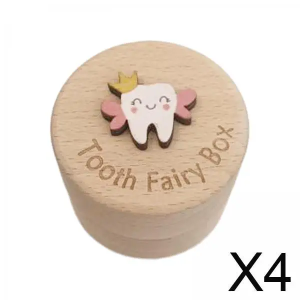 Erste Zahn Sammelbox Holz Zahn Aufbewahrung Organizer für Kinder Fötales Haar Andenken Geschenk für Kindheitserinnerungen