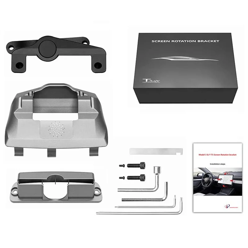 

For 2017-2023 Tesla Model 3 Y Mount GPS Navigation Screen Swivel Holder Rotation Stand Four Directions