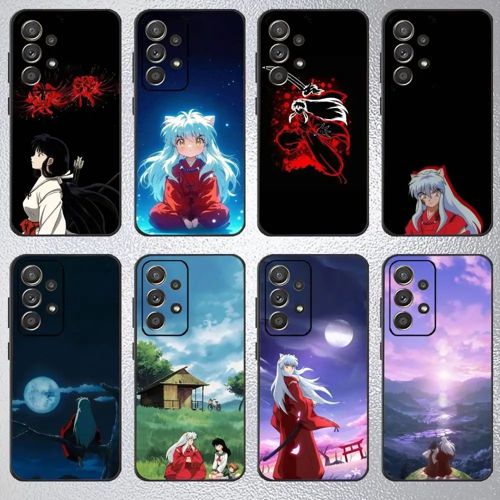 

I-Inuyashas Anime Phone Case For Samsung S25,S24,S23,S22,S21,S20,Plus,Fe,Lite,Others Black Cover