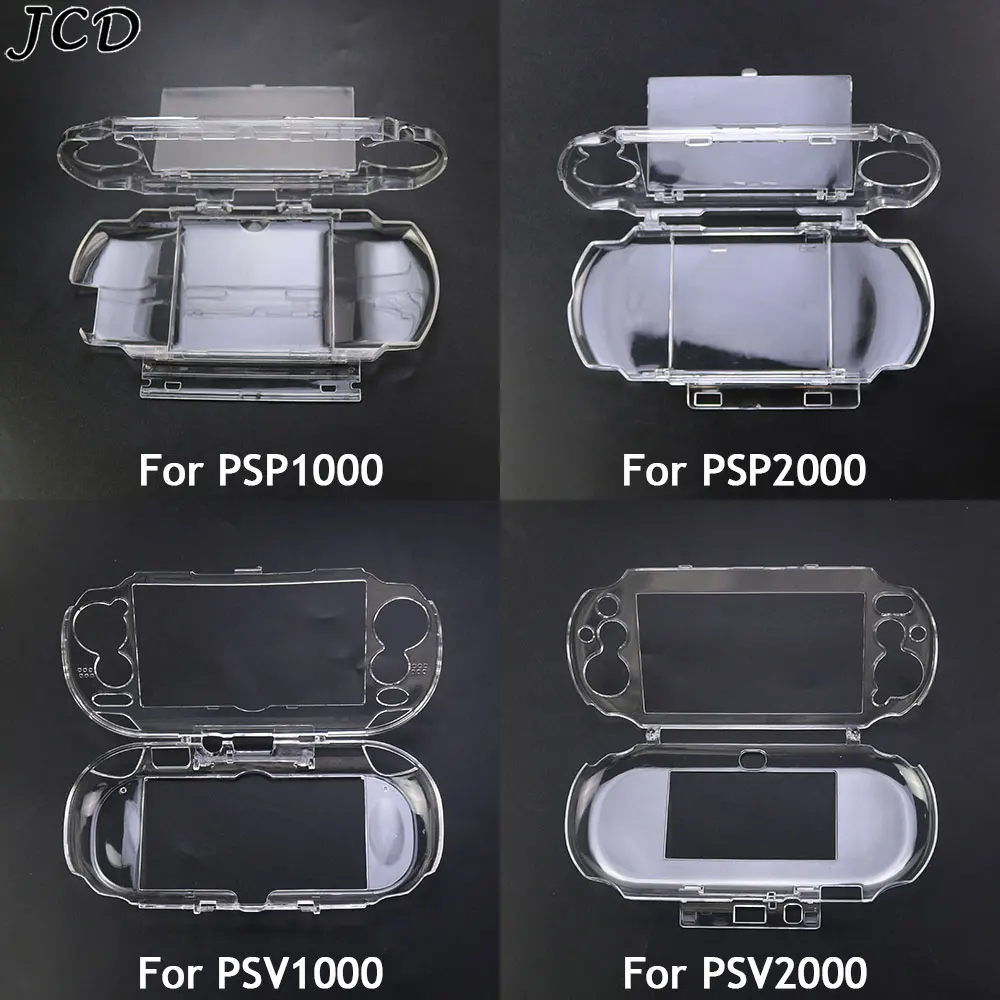 JCD Transparent Hard Case For 2DS 3DS XL LL New 3DS XL NDSL NDSI XL PSP GO PSV 1000 2000 3000 Protective Cover Shell For GBA SP