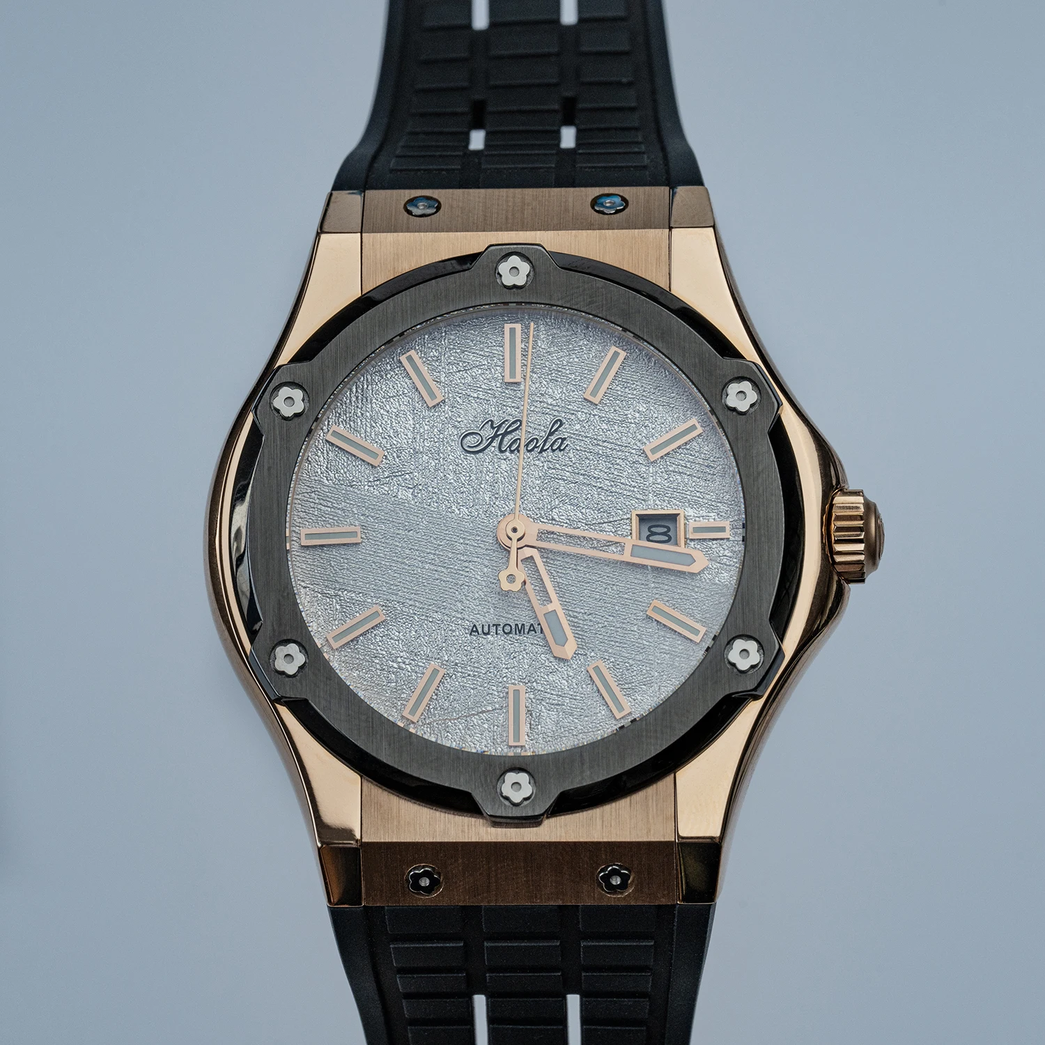 Haofa Automatic Mechanical Watches for Men Day And Date Dial Sapphire Waterproof Luminous Mens Wristwatch Business Casual 1911