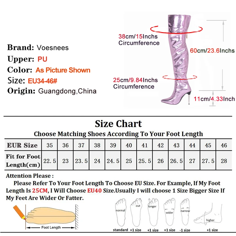 Women Fashion Thigh Boots 11CM Pointed Toe Stiletto Heels Spring And Autumn Ladies Shoes Green Over The Knee Long Boots Size 46