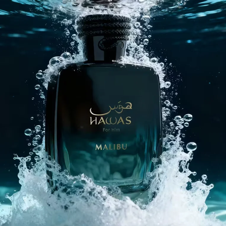 رذاذ Rasasi Hawas Malibu Mens-3.38oz EDP، عطر يدوم طويلاً، هدية مثالية للعطلات