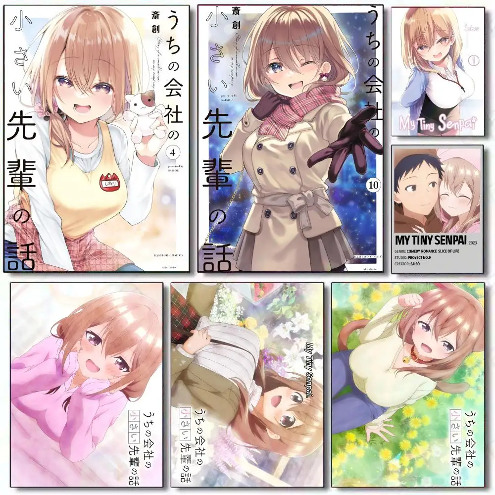 Póster de My T-Tiny S-Senpai, decoración de regalos navideños diseñada para el hogar, restaurante, oficina, espacio, arte de pared