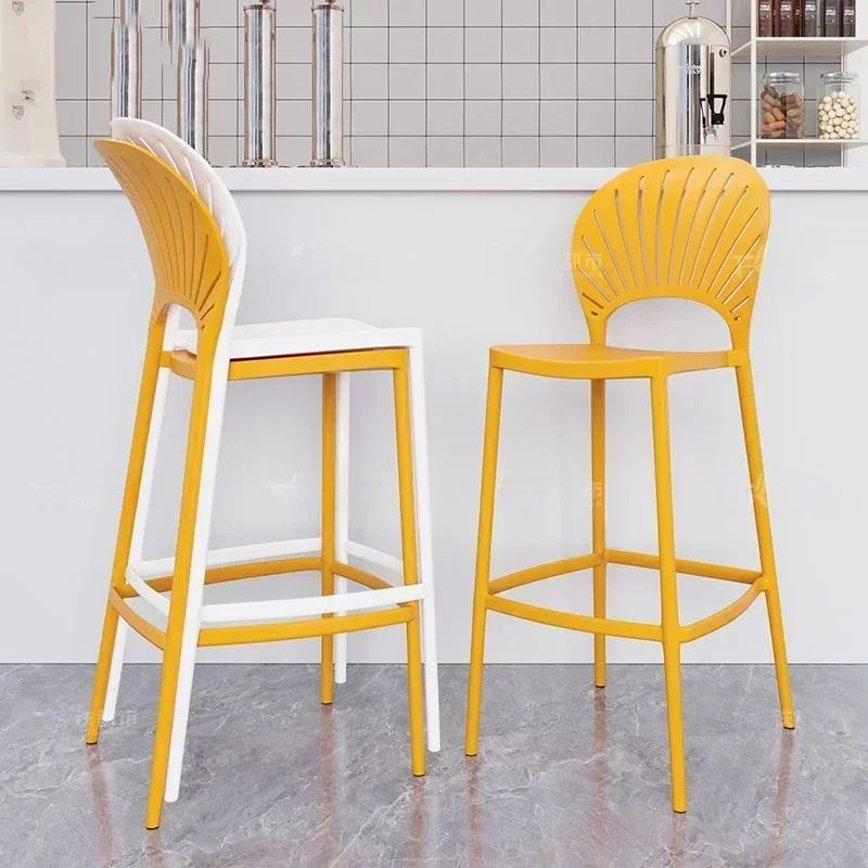 

# Modern Bar Stool Professional Makeup Chair Elegant Chairs Breakfast Floor Dining Luxury Furniture Minimalist Mid Century Camp