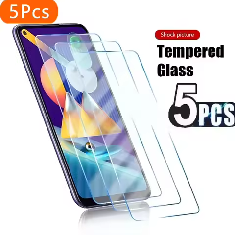 5Pcs Tempered Glass For Samsung Galaxy A02S A03 A03S M02S M21 2021 M22 Screen Protector
