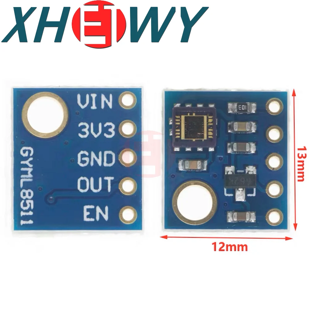 UVB raios UV Sensor Breakout Test Module Detector, saída analógica com Pin para Arduino, GY-8511 ML8511