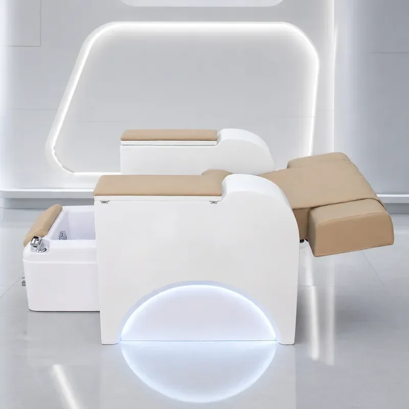 Bohore Electric Pedicure Chair Reclining Foot Spa Massage Sofa for Nail Art Eyelash Extension Eyebrow Tattoo Beauty Treatment
