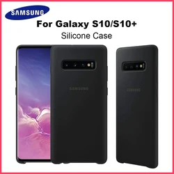 Original SAMSUNG Silicone Cover for Galaxy S10 S10+ S10Plus Silicone Cover  Silky Touch Protective Case