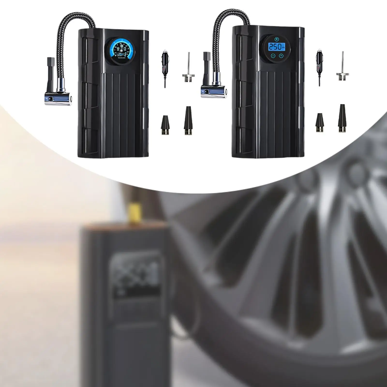 

Накачиватель автомобильных шин Портативные воздушные компрессоры Многоцелевые 12 В Быстрое накачивание Легкое