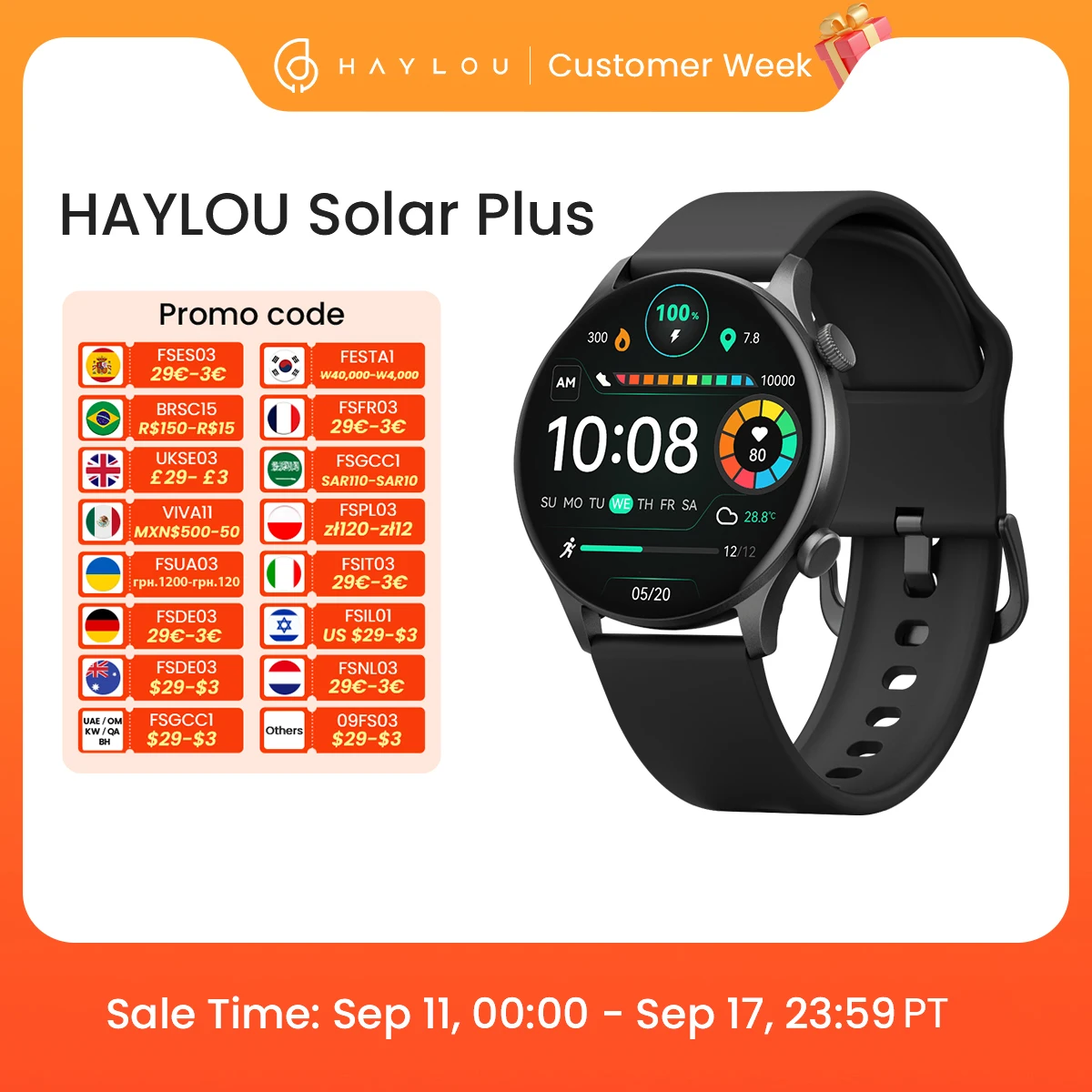 HAYLOU Solar Plus RT3 Smart Watch 1.43