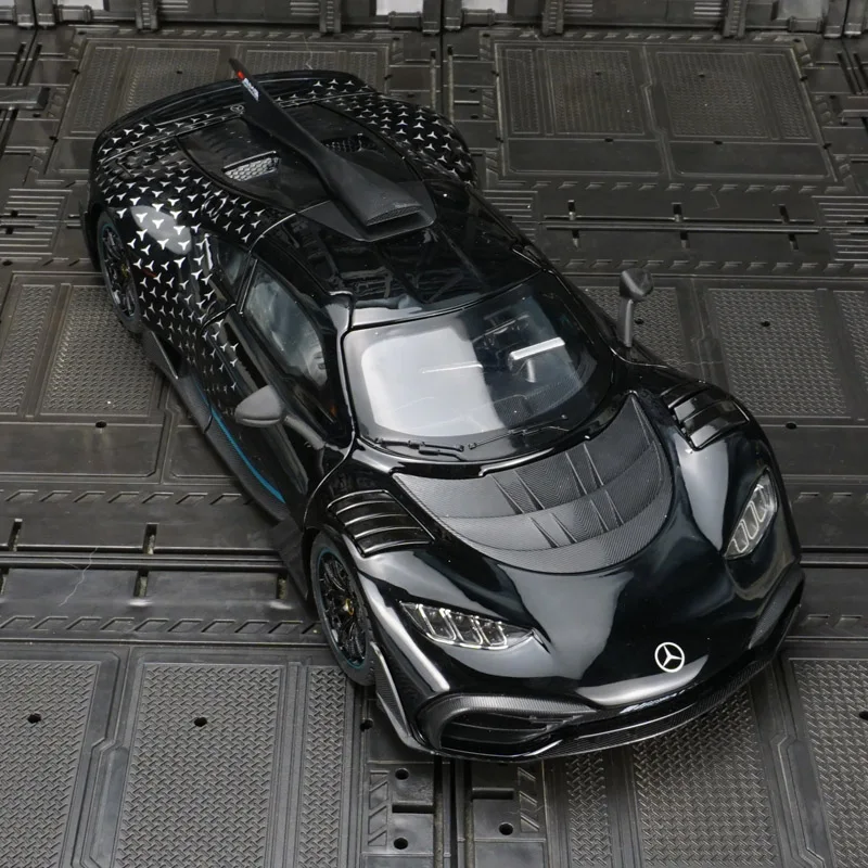 

1:18 Large Mercedes Benz ONE alloy supercar model car ornament collection, doors can be opened, boys' toy car