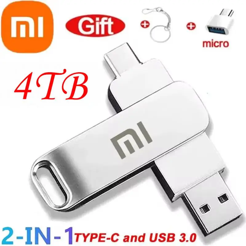 Xiaomi 16tb u disk mini pen drive usb speicher neue usb flash laufwerke 8tb 2tb typ c high speed usb 3,1 wasserdicht pen drive metallic