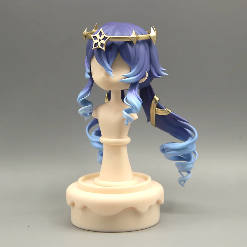 Genshin Impact Layla handgemachte OB11 OB22 GSC Haarschale abnehmbare Haarperücke Frontplatten BJD Puppenzubehör Spiel Anime Figur Kind