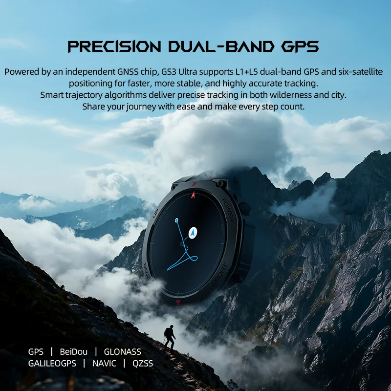 BlackShark GS3 Ultra Smartwatch - Dual GPS, 5ATM, Military Grade