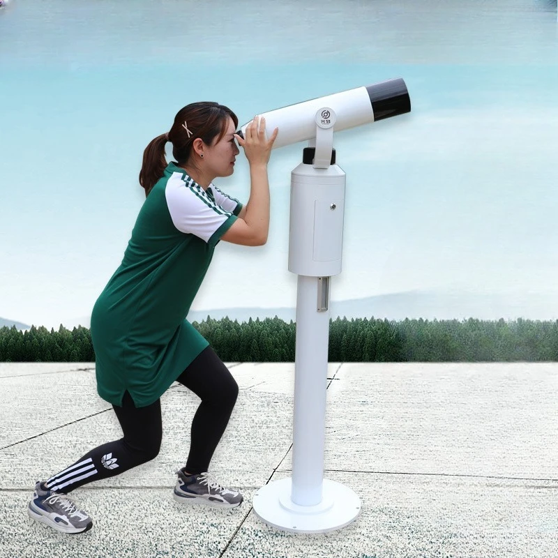 Scenic telescope, bracket type scan code high multiple high definition professional grade coin type sharing large multiple