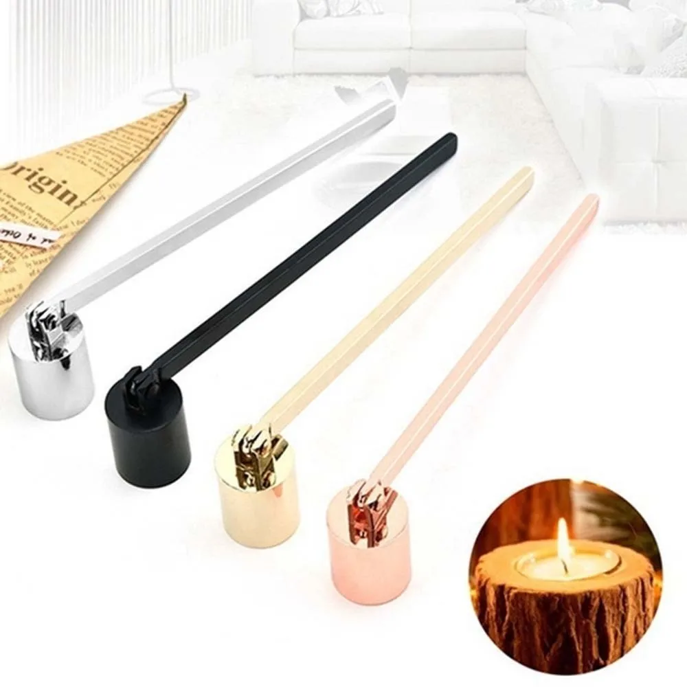 Long Handle Bell Shape Candle Extinguisher Extinguish Putting Accessories Aromatherapy Candle Candle Damper Stainless Steel