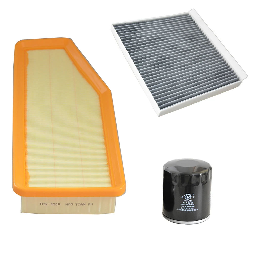 

3Pcs Oil Air Cabin Filters Kit For Jeep Grand Commander 2.0T 2017- 2.0T-PHEV 2020- Commander PHEV 2019- 53442048 8119011N02